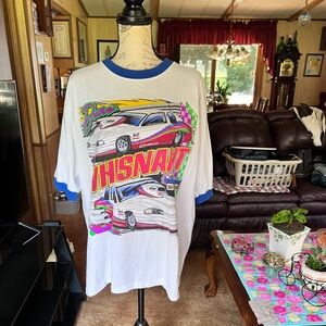 Vintage RARE DAN WHISNANT top eliminator short sleeve racing tee shirt.